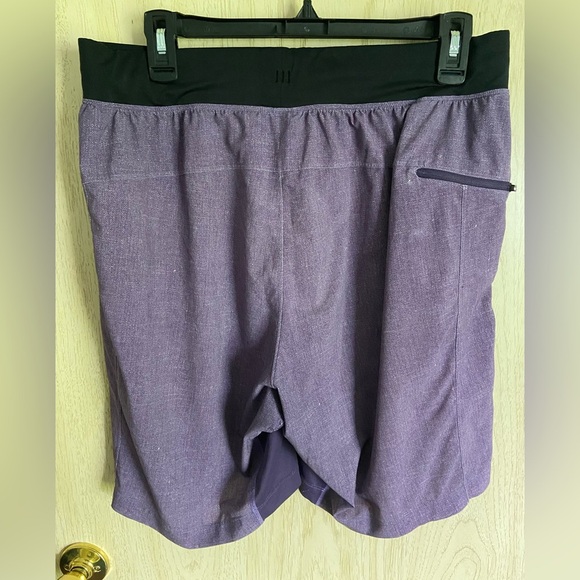 Lululemon T.H.E. Linerless Shorts 9in Inseam Purple Sz Large - Picture 5 of 12
